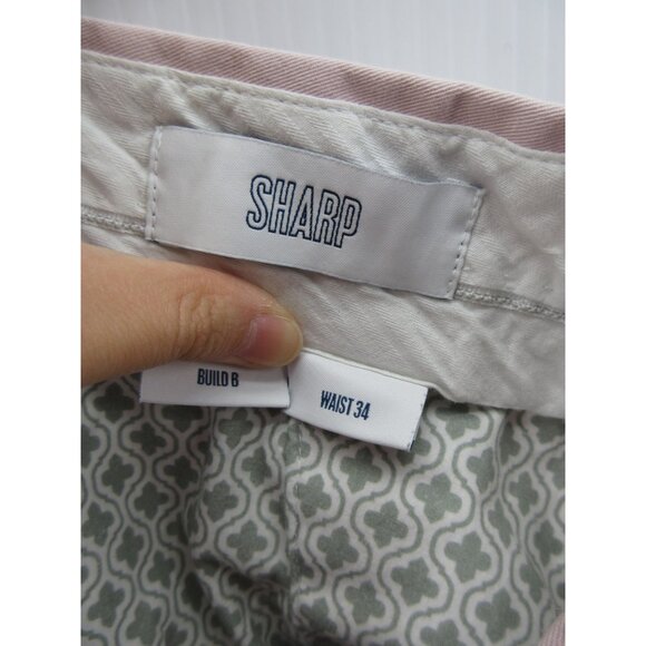 Spoke Shorts 34 Sharp Chino Stretch Build B 9” Inseam Snap Preppy - Picture 9 of 10